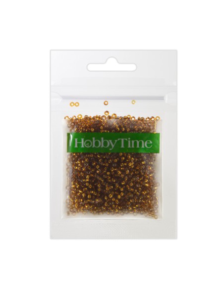 Helmed, ümmargused, metalliseeritud, 2mm 10g, pruun #11