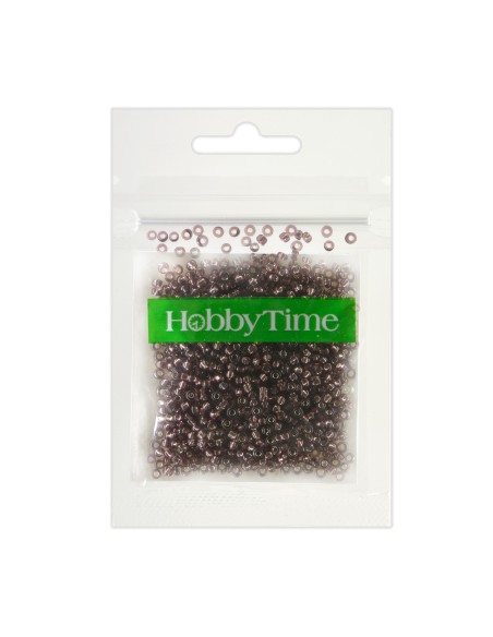 Beads, round, metallized, 2MM. 10G, lilac #12