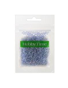 Beads, round, pearl, pastel 2MM. 10G, blue #5