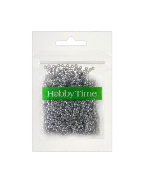 Helmed, ümmargused, pärl, pastell 2mm 10g, hall #12