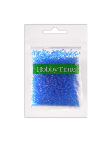 Beads, round, frosted 2MM. 10G, light blue #3