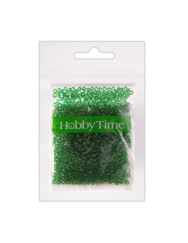 Helmed, ümmargused, matt 2mm 10g, smaragd #9