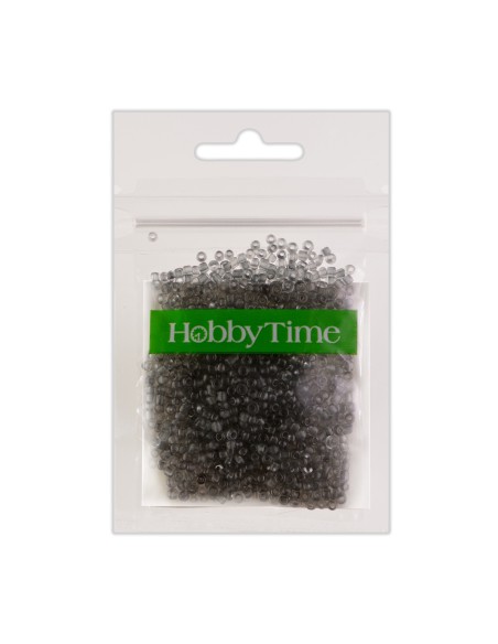 Beads, round, frosted 2MM. 10G, grey #13
