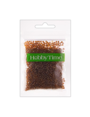 Beads, round, frosted 2MM. 10G, brown#14