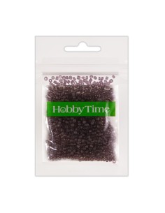 Beads, round, frosted 2MM. 10G, violet  #17