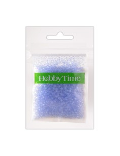Helmed, ümmargused, matt 2mm 10g, õrnalt helesinine #18