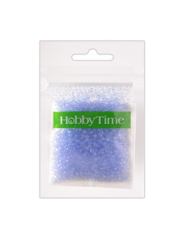 Helmed, ümmargused, matt 2mm 10g, õrnalt helesinine #18