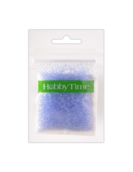 Helmed, ümmargused, matt 2mm 10g, õrnalt helesinine #18