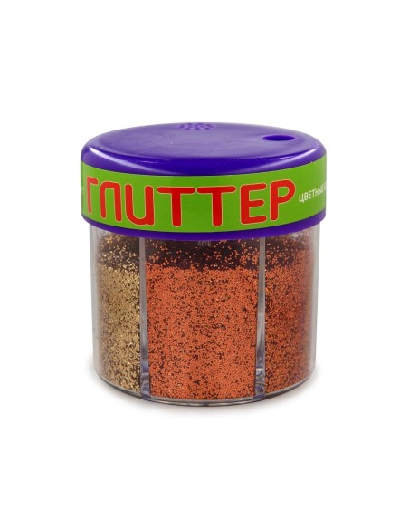 *Glitterpuru HobbyTime 60g 6-värvi kuldsed