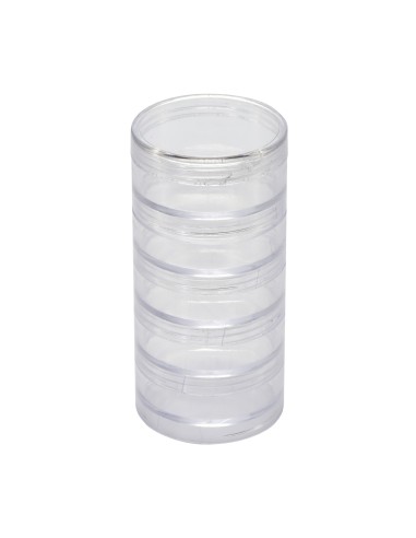Plastic container cylindrical  12.5 Х 6 СМ, 6 sections
