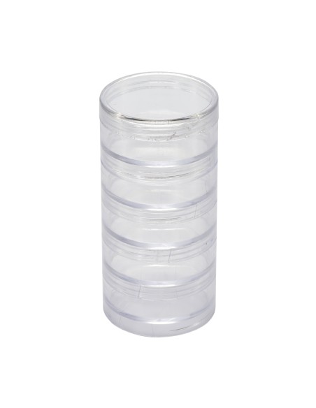Plastic container cylindrical  12.5 Х 6 СМ, 6 sections
