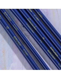 Paint Brush DELI 6pcs/opp bag;Round brush；Hard nylon;Aluminum ferr Asst. 2
