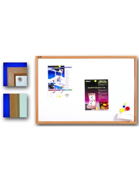 White magnetic board 2x3 120x80cm, with woodframe