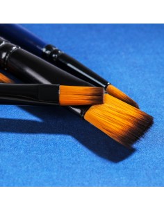 Pintslite komplekt DELI 6tk/pk vesivärv (ümar nr 4,6,8 ümar 4,6,8 lapik) nailon, blistris 2