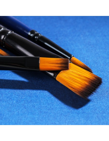 Pintslite komplekt DELI 6tk/pk vesivärv (ümar nr 4,6,8 ümar 4,6,8 lapik) nailon, blistris
