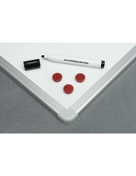 white magnetic board 2x3 80x60cm, with aluminium frame