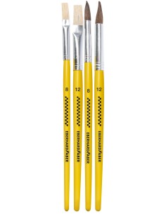 Pintslite komplekt EberhardFaber 4tk/blistris (lapik nr. 6,8 + ümar 6,8) 2