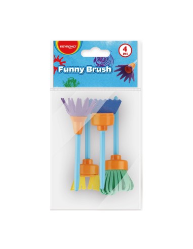 Pintslite komplekt Keyroad Funny Brush 4tk/pk