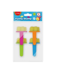 Pintslite komplekt Funny Stamp 4tk/pk