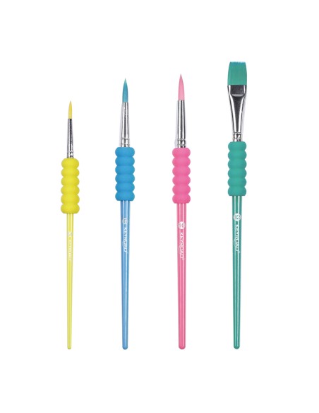Pastel body Brush Set,4pcs/blister card