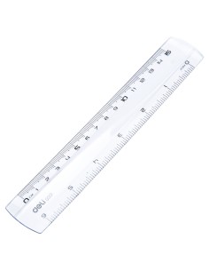 Ruler DELI 15cm transparent 2