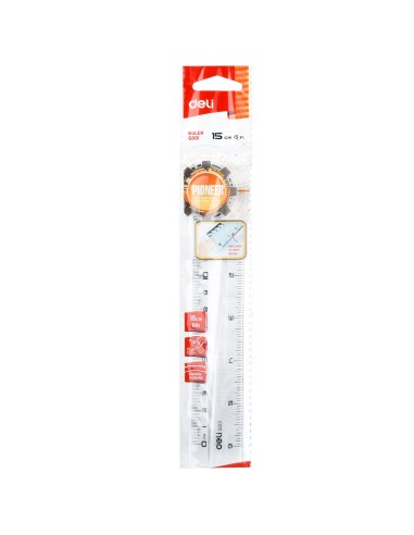 Joonlaud DELI Pioneer 15cm läbipaistev