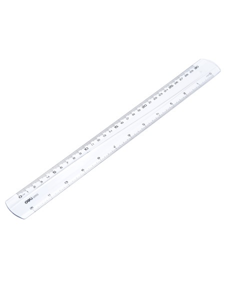 Ruler DELI 30cm transparent
