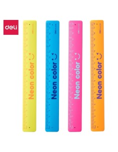 Ruler Deli 18cm assorted