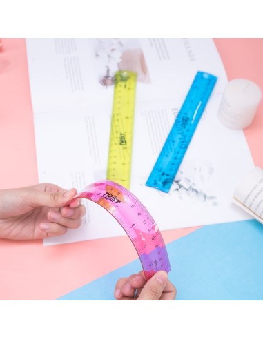 Ruler Deli 20cm assorted