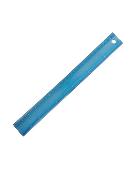 Joonlaud deVENTE Flex 30cm painduv läbipaistev sinine