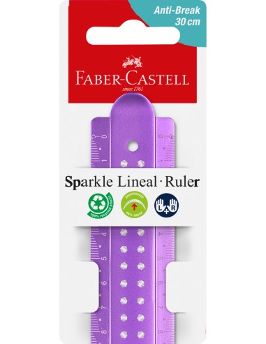 Ruler 30 cm Sparkle break-resistant