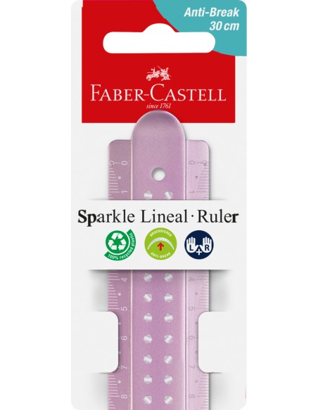 Ruler 30 cm Sparkle break-resistant