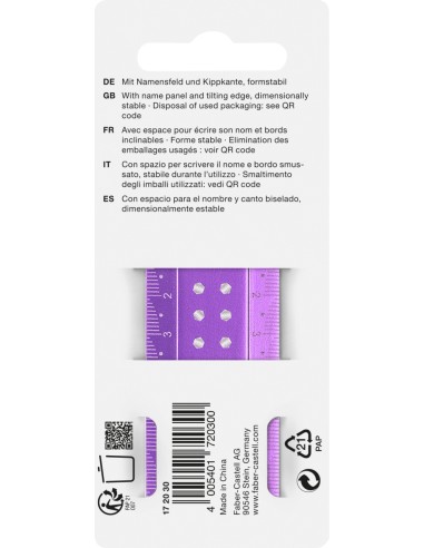 Ruler 30 cm Sparkle break-resistant
