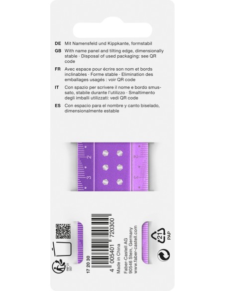 Ruler 30 cm Sparkle break-resistant