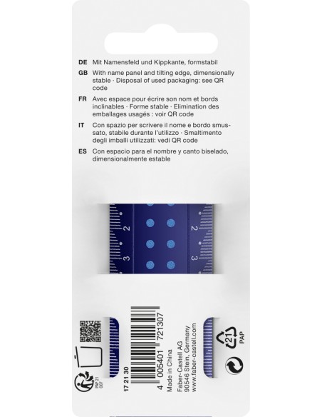 Ruler 30 cm Dots break-resistant