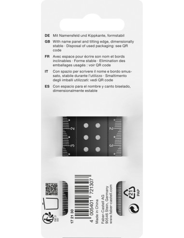 Ruler 30 cm Dots break-resistant