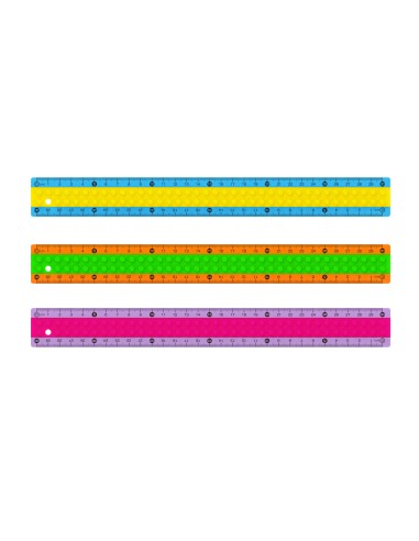 30cm LEGO design soft touch ruler/hanging pack