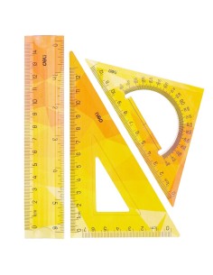 EcoPVC Flexible Drafting Set 3pcs Ruler Set 15cm