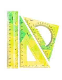 Joonlaudade komplekt DELI 3-osa, 15cm EcoPVC painduv 2