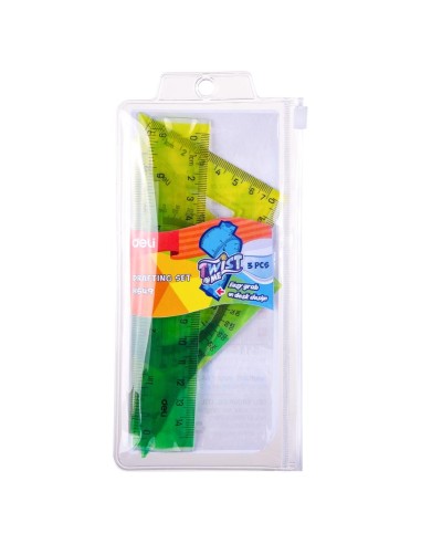 Joonlaudade komplekt DELI 3-osa, 15cm EcoPVC painduv