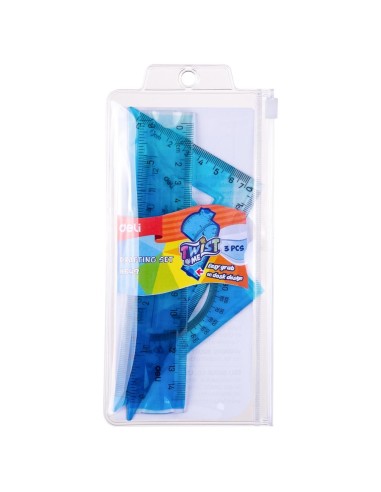EcoPVC Flexible Drafting Set 3pcs Ruler Set 15cm