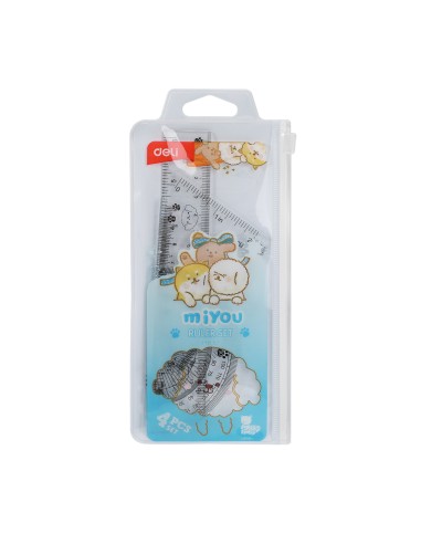 Joonlaudade komplekt DELI miYou 4-osa läbipaistev
