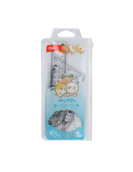 Ruler Set 4 PCS set(Ruler:15cm) ASST.