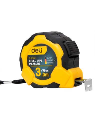 Steel Measuring Tape Length & width: 3mx16mm YELLOW