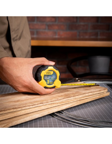 Steel Measuring Tape Length & width: 3mx16mm YELLOW