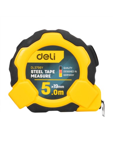Steel Measuring Tape Length & width: 5mx19mm YELLOW