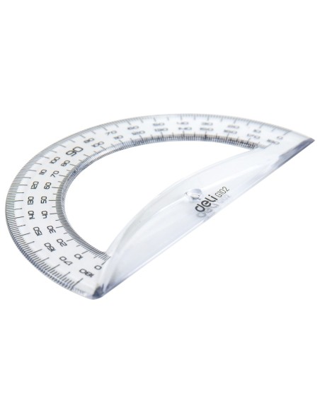180 degree Protractor Easy-grab 12cm Transparent