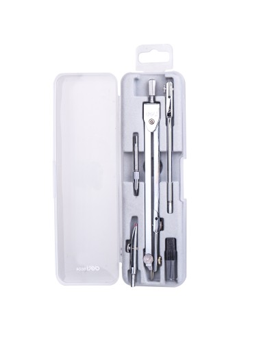 Drafting Set Deli Metal 4pcs Compass Deli