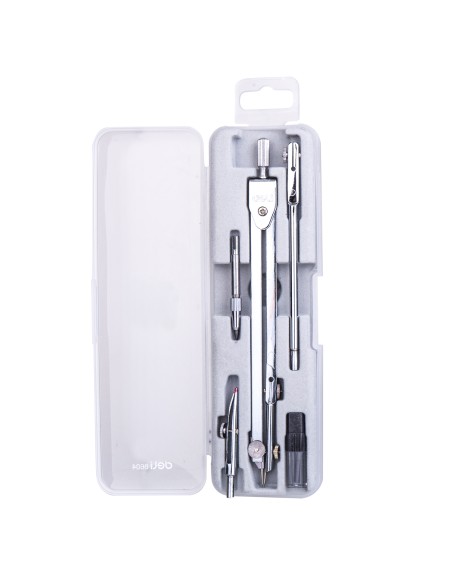 Drafting Set Deli Metal 4pcs Compass Deli