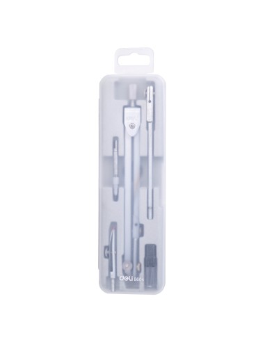 Drafting Set Deli Metal 4pcs Compass Deli